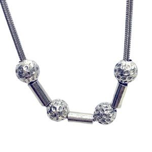 24 HRS SALE ONLY - Sterling Silver Necklace with Moving Balls - Perfect Gift